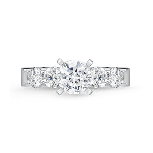 QRPT*47_00 Petite Prong Diamond Engagement Semi-Mount Ring