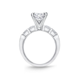 QRPT*47_00 Petite Prong Diamond Engagement Semi-Mount Ring