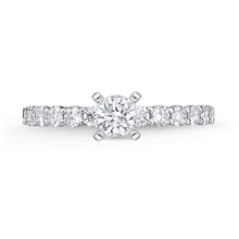 Load image into Gallery viewer, QRPT*50_00 Petite Prong Diamond Engagement Semi-Mount Ring
