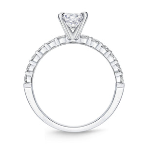 QRPT*50_00 Petite Prong Diamond Engagement Semi-Mount Ring