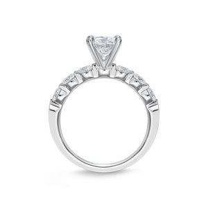 QRPT*51_00 Petite Prong Diamond Engagement Semi-Mount Ring