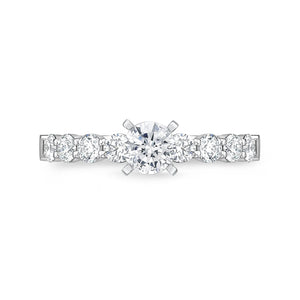 QRPT*52_00 Petite Prong Diamond Engagement Semi-Mount Ring