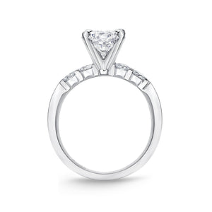 QRPT*53_00 Petite Prong Diamond Engagement Semi-Mount Ring