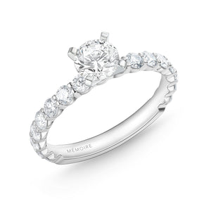 QRPT*73_00 Petite Prong Diamond Engagement Semi-Mount Ring