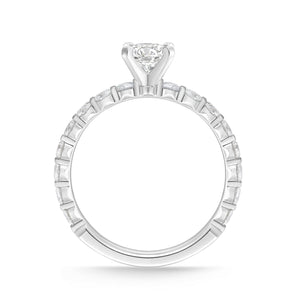 QRPT*73_00 Petite Prong Diamond Engagement Semi-Mount Ring