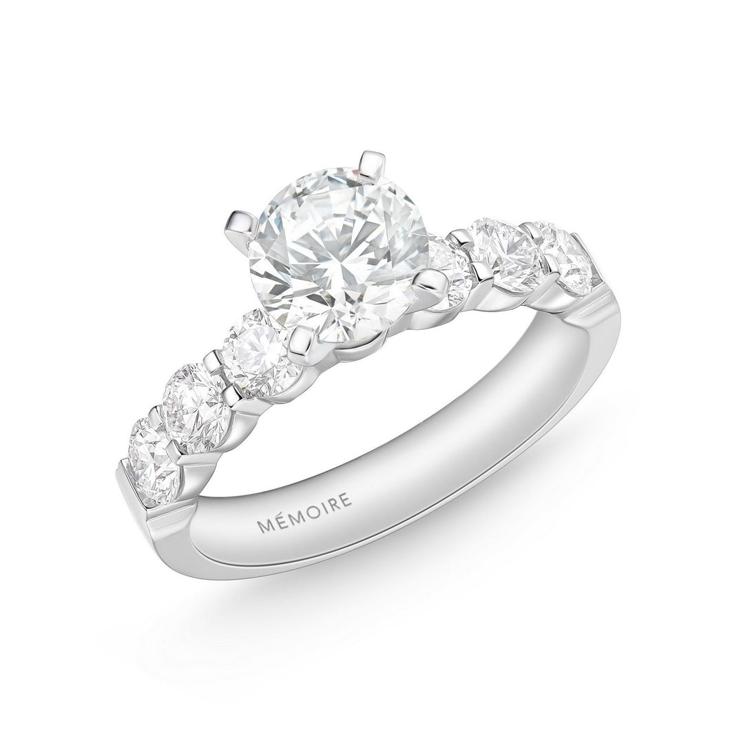 QRPT*87_00 Petite Prong Diamond Engagement Semi-Mount Ring