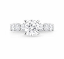 Load image into Gallery viewer, QRPT*87_00 Petite Prong Diamond Engagement Semi-Mount Ring
