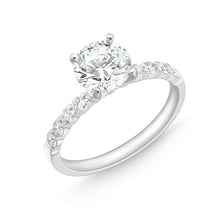 Load image into Gallery viewer, QRPT*93_00 Petite Prong Diamond Engagement Semi-Mount Ring
