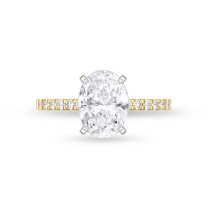 QRPT*19_00 Petite Prong Diamond Engagement Semi-Mount Ring