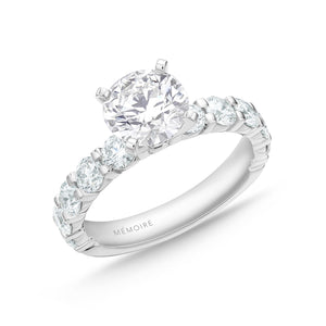 QRPT*98_00 Petite Prong Diamond Engagement Semi-Mount Ring