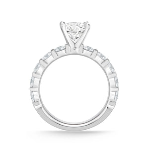 QRPT*98_00 Petite Prong Diamond Engagement Semi-Mount Ring