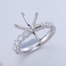 Load image into Gallery viewer, QRPT*46_00 Petite Prong Diamond Engagement Semi-Mount Ring
