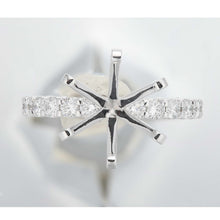 Load image into Gallery viewer, QRPT*95_00 Petite Prong Diamond Engagement Semi-Mount Ring
