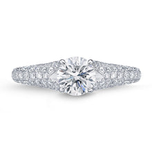 Load image into Gallery viewer, QRPV*01_00 Pave Diamond Engagement Semi-Mount Ring
