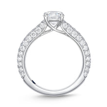 Load image into Gallery viewer, QRPV*03_00 Pave Diamond Engagement Semi-Mount Ring
