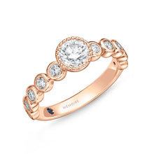 Load image into Gallery viewer, QRTU*07_00 Toujours Diamond Engagement Semi-Mount Ring
