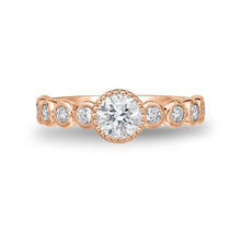 Load image into Gallery viewer, QRTU*07_00 Toujours Diamond Engagement Semi-Mount Ring
