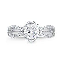 Load image into Gallery viewer, QRVG*51_00 Vintage Diamond Engagement Semi-Mount Ring
