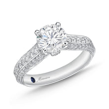 Load image into Gallery viewer, QRVG*02_00 Vintage Diamond Engagement Semi-Mount Ring
