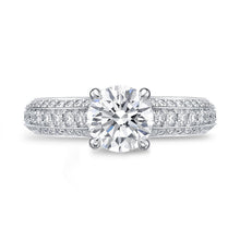 Load image into Gallery viewer, QRVG*02_00 Vintage Diamond Engagement Semi-Mount Ring
