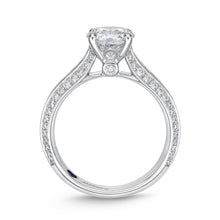 Load image into Gallery viewer, QRVG*02_00 Vintage Diamond Engagement Semi-Mount Ring
