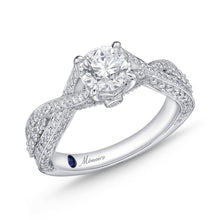 Load image into Gallery viewer, QRVG*05_00 Vintage Diamond Engagement Semi-Mount Ring
