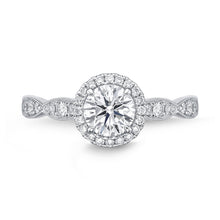 Load image into Gallery viewer, QRVG*09_00 Vintage Diamond Engagement Semi-Mount Ring
