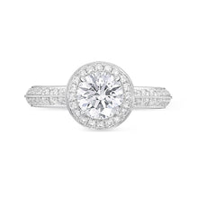 Load image into Gallery viewer, QRVG*10_00 Vintage Diamond Engagement Semi-Mount Ring
