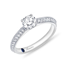 Load image into Gallery viewer, QRVG*11_00 Vintage Diamond Engagement Semi-Mount Ring
