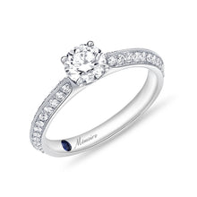 Load image into Gallery viewer, QRVG*13_00 Vintage Diamond Engagement Semi-Mount Ring
