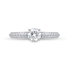 Load image into Gallery viewer, QRVG*11_00 Vintage Diamond Engagement Semi-Mount Ring
