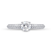 Load image into Gallery viewer, QRVG*13_00 Vintage Diamond Engagement Semi-Mount Ring
