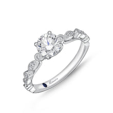 Load image into Gallery viewer, QRVG*15_00 Vintage Diamond Engagement Semi-Mount Ring
