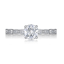 Load image into Gallery viewer, QRVG*15_00 Vintage Diamond Engagement Semi-Mount Ring
