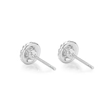 Load image into Gallery viewer, QEHA*15_00 Halo Diamond Studs Semi-Mount Earrings
