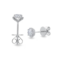 Load image into Gallery viewer, SEHA*07_00 Halo Diamond Studs Earrings
