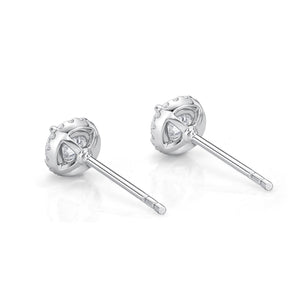 SEHA*07_00 Halo Diamond Studs Earrings