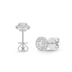 SEHA*15_00 Halo Diamond Studs Earrings