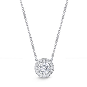 SNHA*07_00 Halo Diamond Classic Necklace