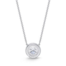 Load image into Gallery viewer, QNHA*07_00 Halo Diamond Classic Semi-Mount Necklace
