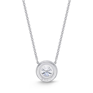 QNHA*07_00 Halo Diamond Classic Semi-Mount Necklace