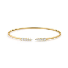 Load image into Gallery viewer, FGFX252_00 U-Basket Diamond Flexi Bangle
