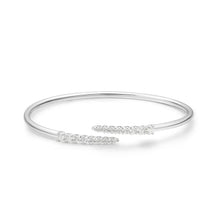 Load image into Gallery viewer, FGFX253_00 U-Basket Diamond Flexi Bangle
