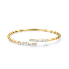 Load image into Gallery viewer, FGFX253_00 U-Basket Diamond Flexi Bangle
